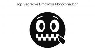 Top Secretive Emoticon Monotone Icon In Powerpoint Pptx Png And Editable Eps Format