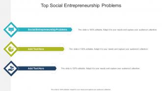 Top Social Entrepreneurship Problems In Powerpoint And Google Slides Cpb