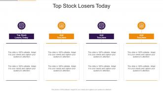 Top Stock Losers Today In Powerpoint And Google Slides Cpb
