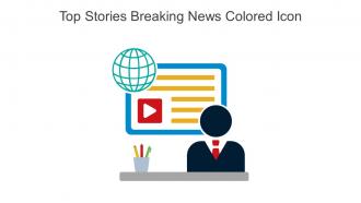 Top Stories Breaking News Colored Icon In Powerpoint Pptx Png And Editable Eps Format