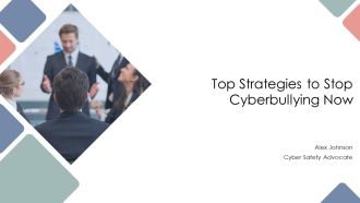 Top Strategies To Stop Cyberbullying Now PPT PowerPoint AT