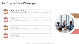 Top Supply Chain Challenges In Powerpoint And Google Slides Cpb