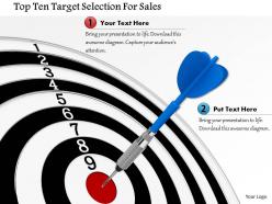 Top ten taregt selection for sales image graphics for powerpoint