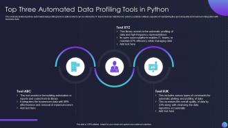 Top Three Automated Data Profiling Tools In Python
