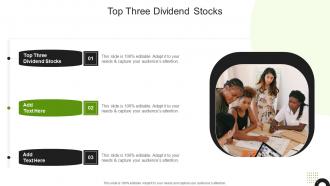 Top Three Dividend Stocks In Powerpoint And Google Slides Cpb