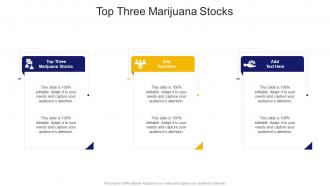 Top Three Marijuana Stocks In Powerpoint And Google Slides Cpb