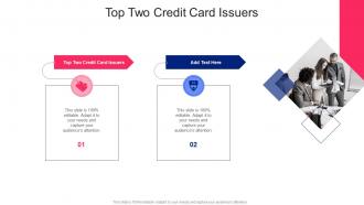 Top Two Credit Card Issuers In Powerpoint And Google Slides Cpb
