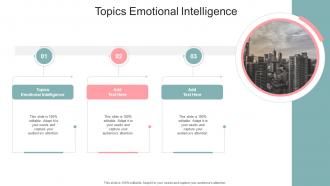 Topics Emotional Intelligence In Powerpoint And Google Slides Cpb