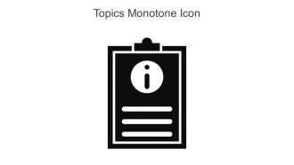 Topics Monotone Icon In Powerpoint Pptx Png And Editable Eps Format