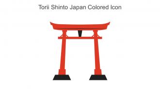 Torii Shinto Japan Colored Icon In Powerpoint Pptx Png And Editable Eps Format