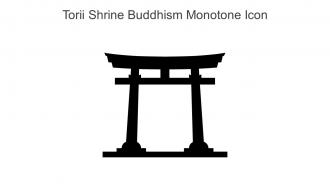 Torii Shrine Buddhism Monotone Icon In Powerpoint Pptx Png And Editable Eps Format