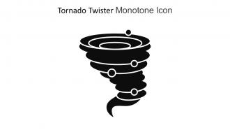 Tornado Twister Monotone Icon In Powerpoint Pptx Png And Editable Eps Format