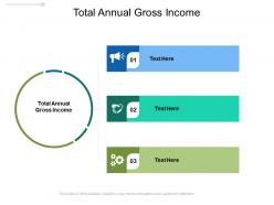 Total annual gross income ppt powerpoint presentation infographics professional cpb