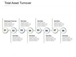 Total asset turnover ppt powerpoint presentation styles graphics cpb