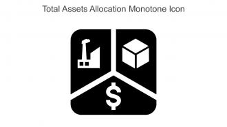 Total Assets Allocation Monotone Icon In Powerpoint Pptx Png And Editable Eps Format