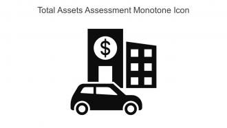Total Assets Assessment Monotone Icon In Powerpoint Pptx Png And Editable Eps Format