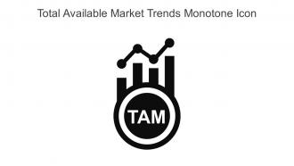 Total Available Market Trends Monotone Icon In Powerpoint Pptx Png And Editable Eps Format