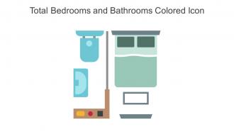 Total Bedrooms And Bathrooms Colored Icon In Powerpoint Pptx Png And Editable Eps Format
