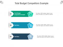 Total budget competitors example ppt powerpoint presentation summary display cpb