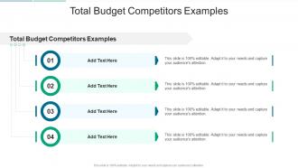 Total Budget Competitors Examples In Powerpoint And Google Slides Cpb