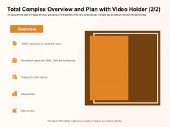 Total complex overview and plan with video holder m1189 ppt powerpoint presentation gallery background