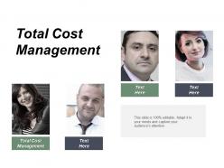 Total cost management ppt powerpoint presentation gallery microsoft cpb