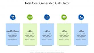 Total Cost Ownership Calculator In Powerpoint And Google Slides Cpb