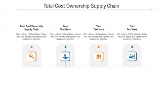 Total cost ownership supply chain ppt powerpoint presentation pictures cpb