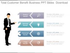 Total customer benefit business ppt slides download