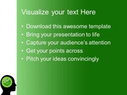 Total marketing concepts templates man silhouette thinking business ppt slides powerpoint