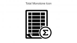 Total Monotone Icon In Powerpoint Pptx Png And Editable Eps Format
