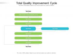 Total quality improvement cycle ppt powerpoint presentation inspiration graphics cpb