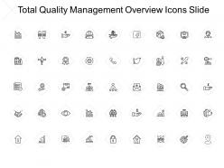 Total quality management overview icons slide checklist growth c522 ppt powerpoint presentation show master slide