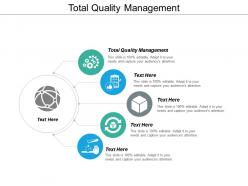 Total quality management ppt powerpoint presentation ideas model cpb