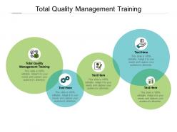 Total quality management training ppt powerpoint presentation file cpb