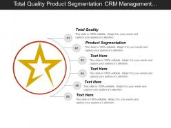 Total quality product segmentation crm management tools performance appraisal