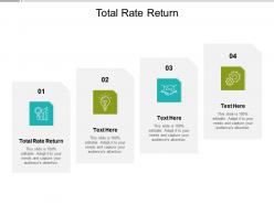 Total rate return ppt powerpoint presentation slides clipart cpb