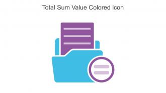 Total Sum Value Colored Icon In Powerpoint Pptx Png And Editable Eps Format