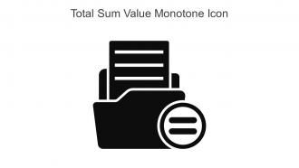 Total Sum Value Monotone Icon In Powerpoint Pptx Png And Editable Eps Format