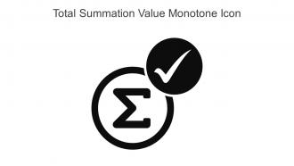 Total Summation Value Monotone Icon In Powerpoint Pptx Png And Editable Eps Format
