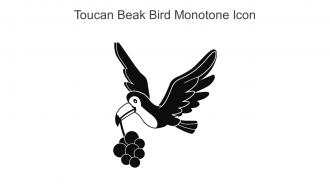 Toucan Beak Bird Monotone Icon In Powerpoint Pptx Png And Editable Eps Format