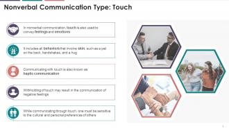 Touch In Nonverbal Communication Training Ppt