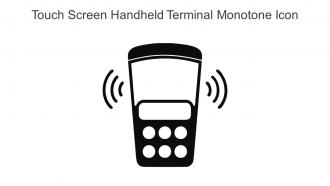 Touch Screen Handheld Terminal Monotone Icon In Powerpoint Pptx Png And Editable Eps Format