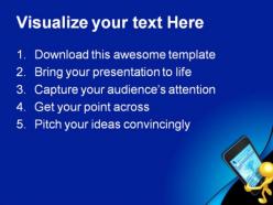 Touch screen technology powerpoint templates and powerpoint backgrounds 0611