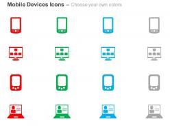 Touchscreen mobile icons communication ppt icons graphics