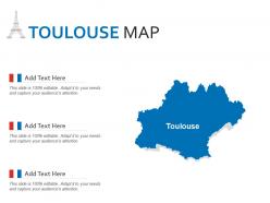 Toulouse map powerpoint presentation ppt template