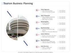 Tourism business planning hospitality industry business plan ppt rules