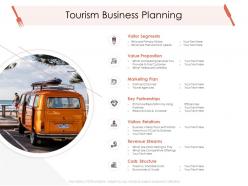 Tourism business planning hotel management industry ppt brochure