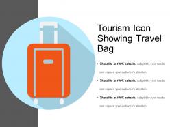 Tourism icon showing travel bag