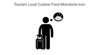 Tourism Local Cuisine Food Monotone Icon In Powerpoint Pptx Png And Editable Eps Format